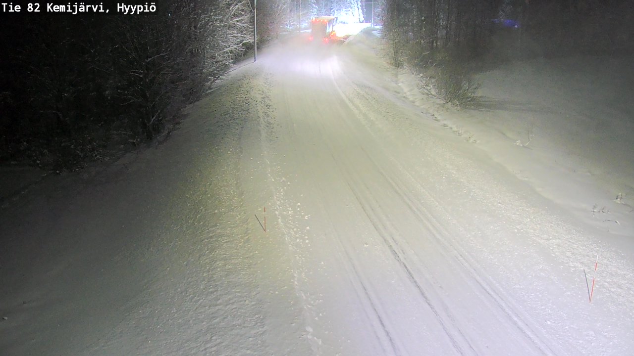 Weather Camera Image Väg 5 Kemi träsk, hyypiö, Kemijärvi, Lappi