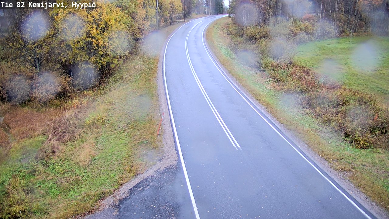 Weather Camera Image Road 82 Kemijärvi, Hyypiö, Kemijärvi, Lappi