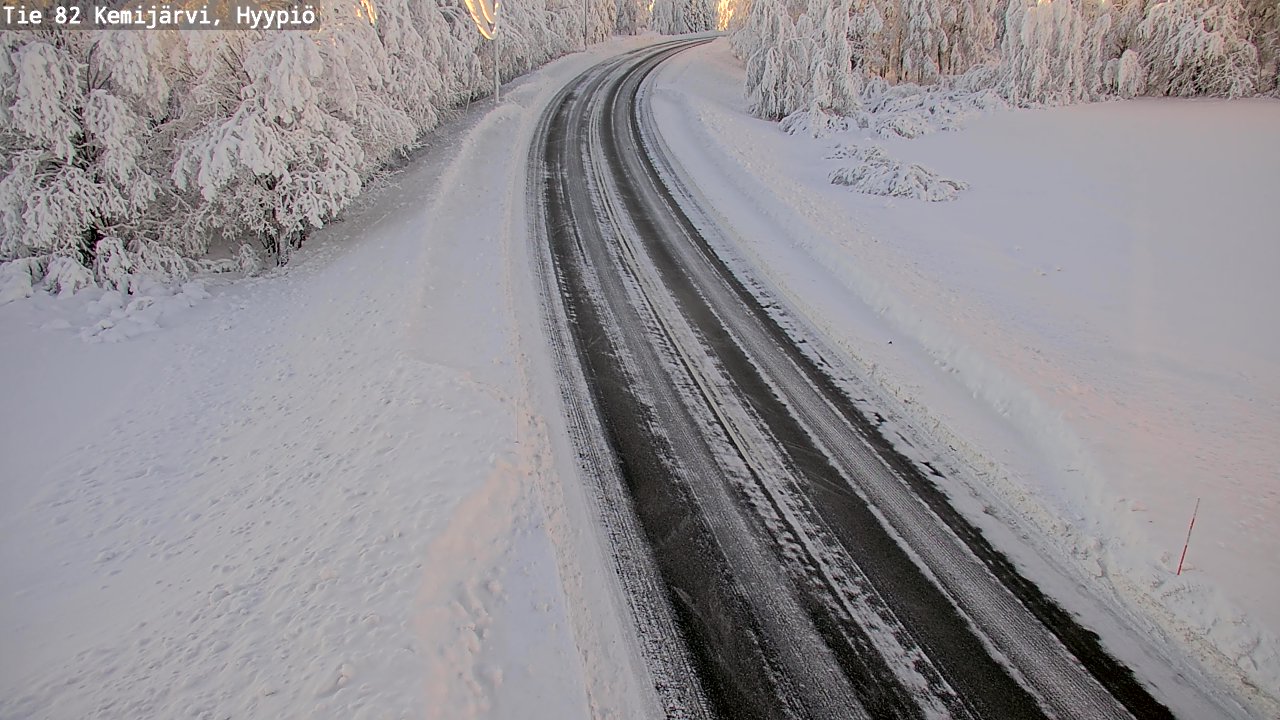 Weather Camera Image Väg 5 Kemi träsk, hyypiö, Kemijärvi, Lappi