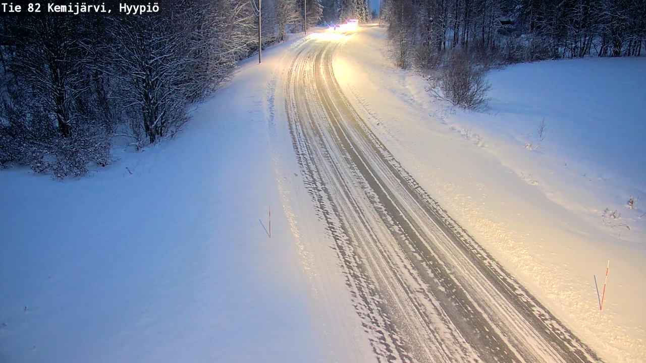 Weather Camera Image Väg 5 Kemi träsk, hyypiö, Kemijärvi, Lappi