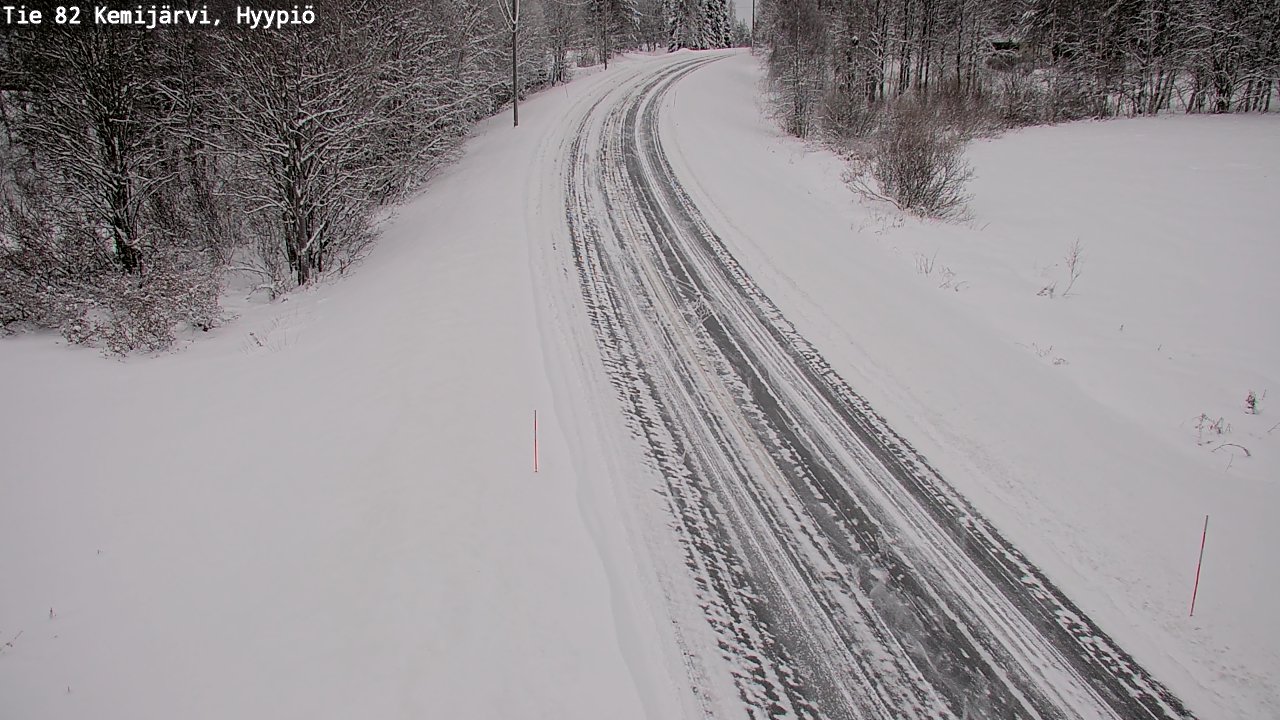 Weather Camera Image Väg 5 Kemi träsk, hyypiö, Kemijärvi, Lappi