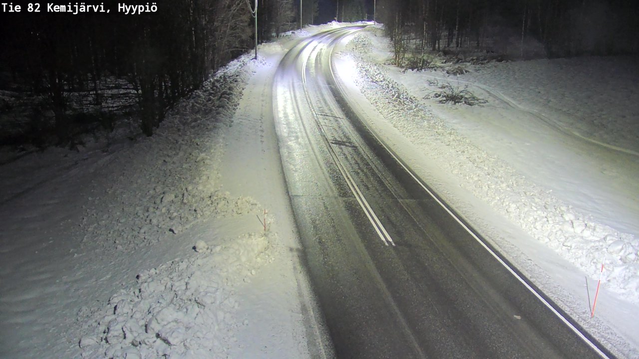 Weather Camera Image Väg 5 Kemi träsk, hyypiö, Kemijärvi, Lappi