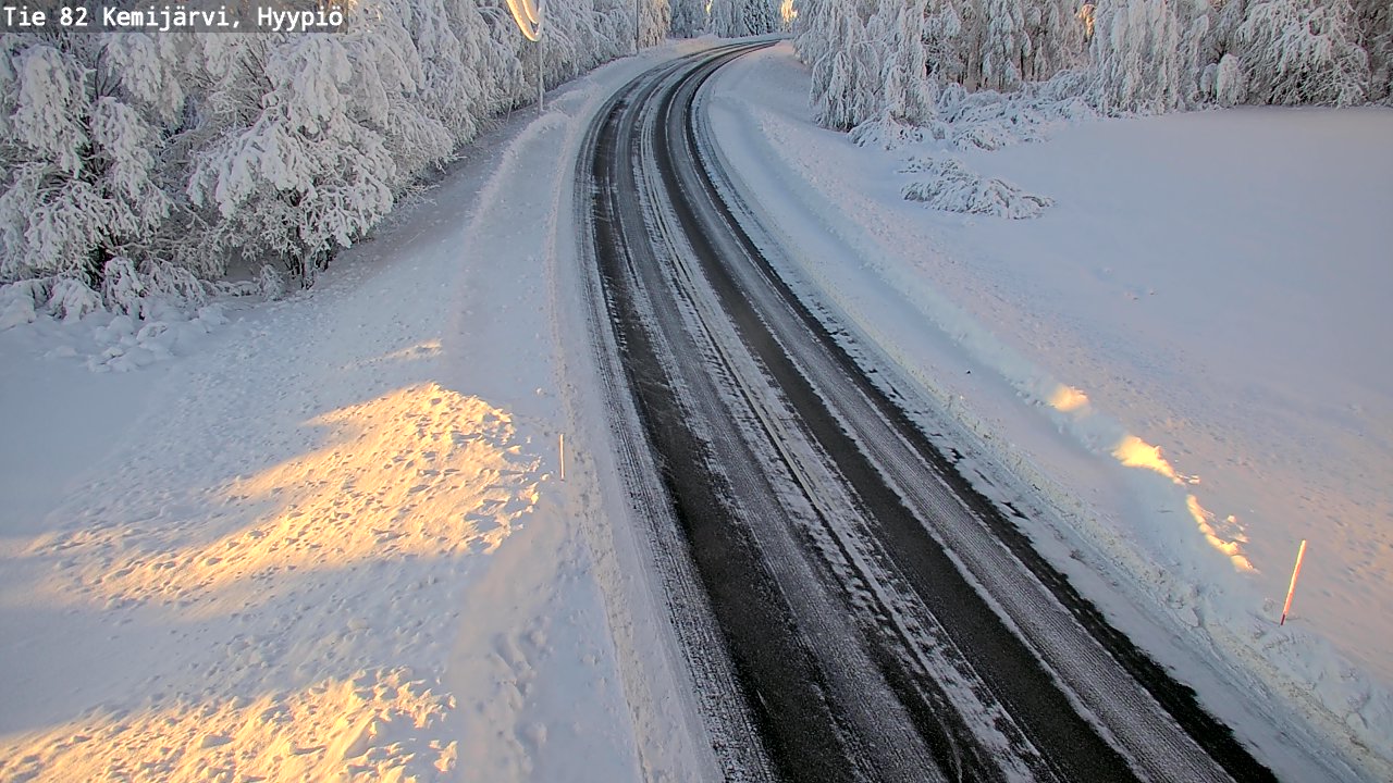 Weather Camera Image Väg 5 Kemi träsk, hyypiö, Kemijärvi, Lappi