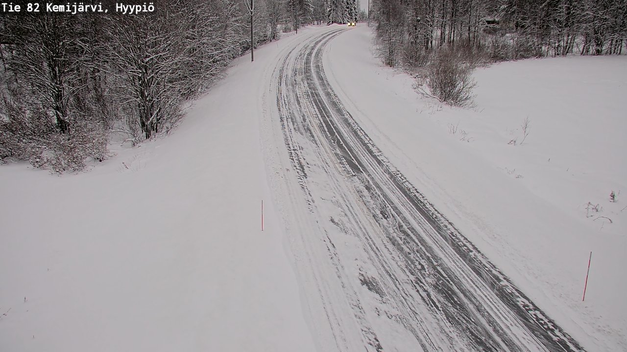 Weather Camera Image Väg 5 Kemi träsk, hyypiö, Kemijärvi, Lappi