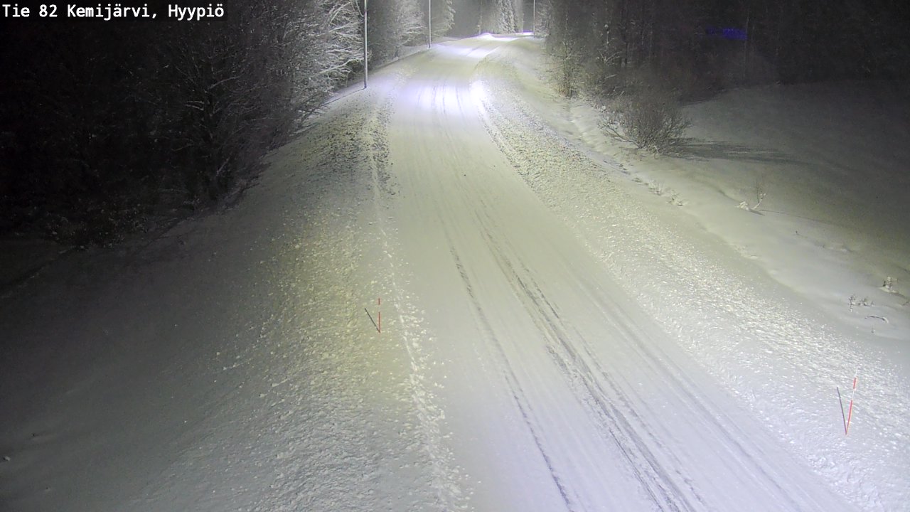 Weather Camera Image Road 82 Kemijärvi, Hyypiö, Kemijärvi, Lappi