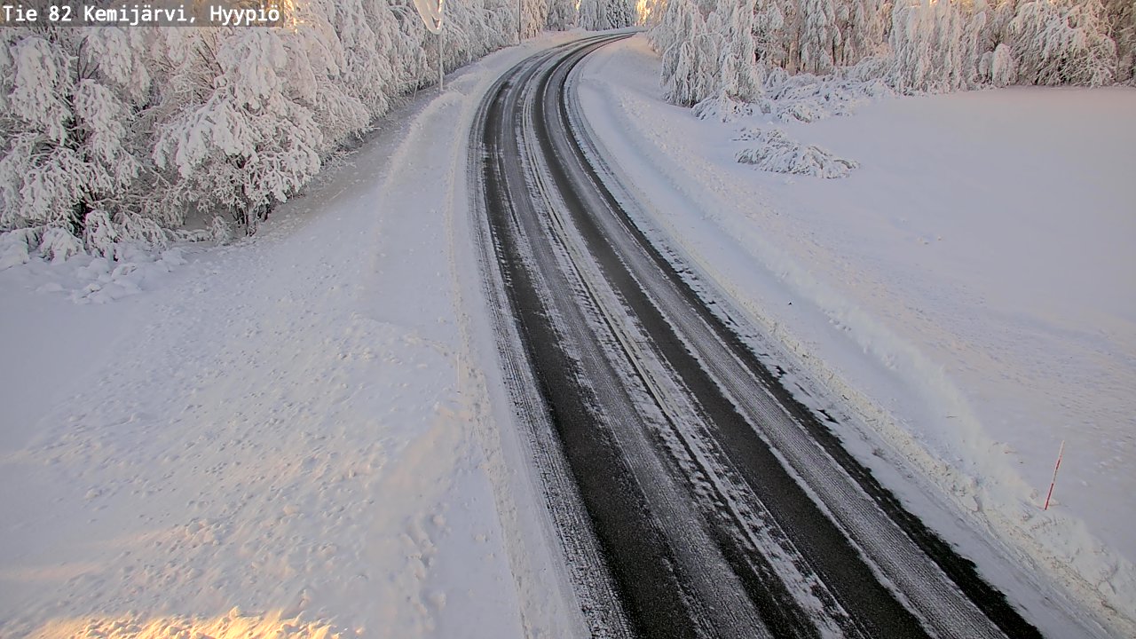 Weather Camera Image Väg 5 Kemi träsk, hyypiö, Kemijärvi, Lappi