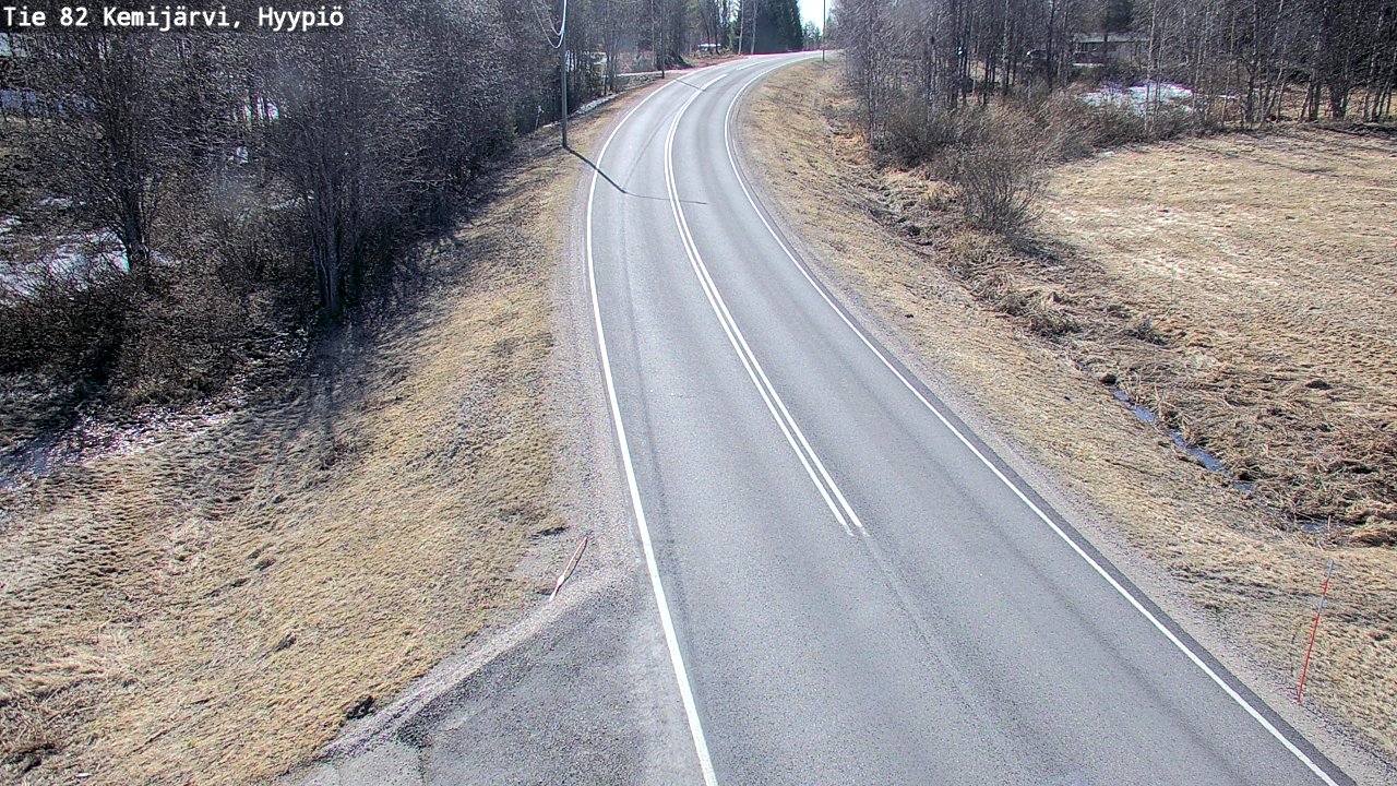 Weather Camera Image Road 82 Kemijärvi, Hyypiö, Kemijärvi, Lappi