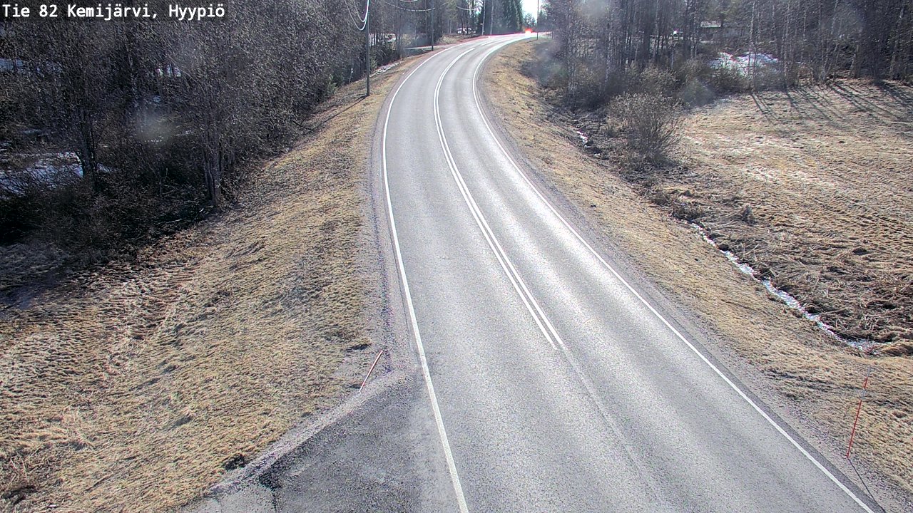 Weather Camera Image Road 82 Kemijärvi, Hyypiö, Kemijärvi, Lappi