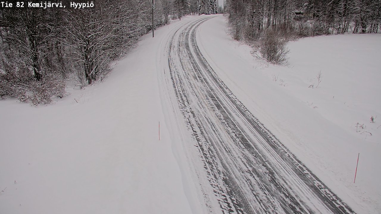 Weather Camera Image Väg 5 Kemi träsk, hyypiö, Kemijärvi, Lappi