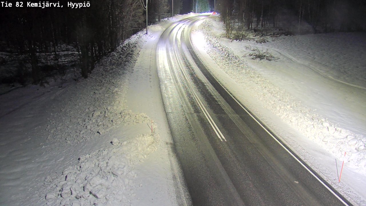 Weather Camera Image Väg 5 Kemi träsk, hyypiö, Kemijärvi, Lappi
