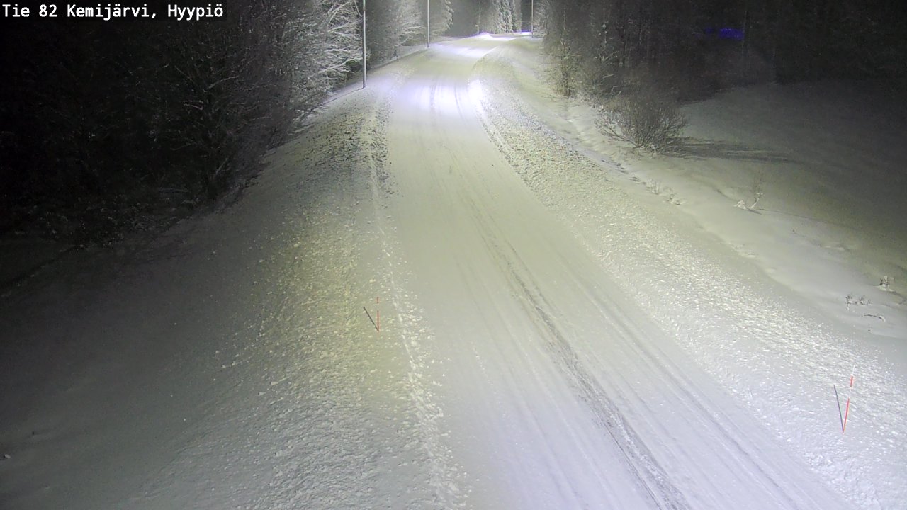 Weather Camera Image Road 82 Kemijärvi, Hyypiö, Kemijärvi, Lappi