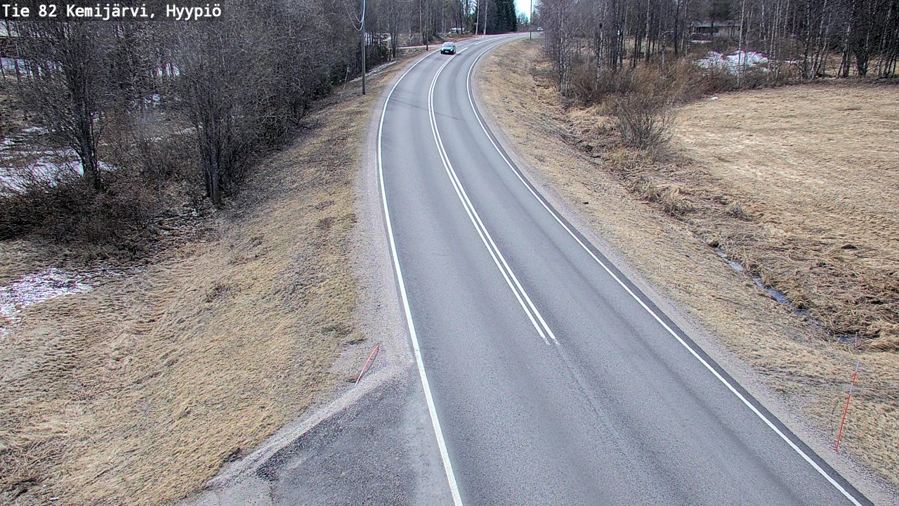 Weather Camera Image Road 82 Kemijärvi, Hyypiö, Kemijärvi, Lappi