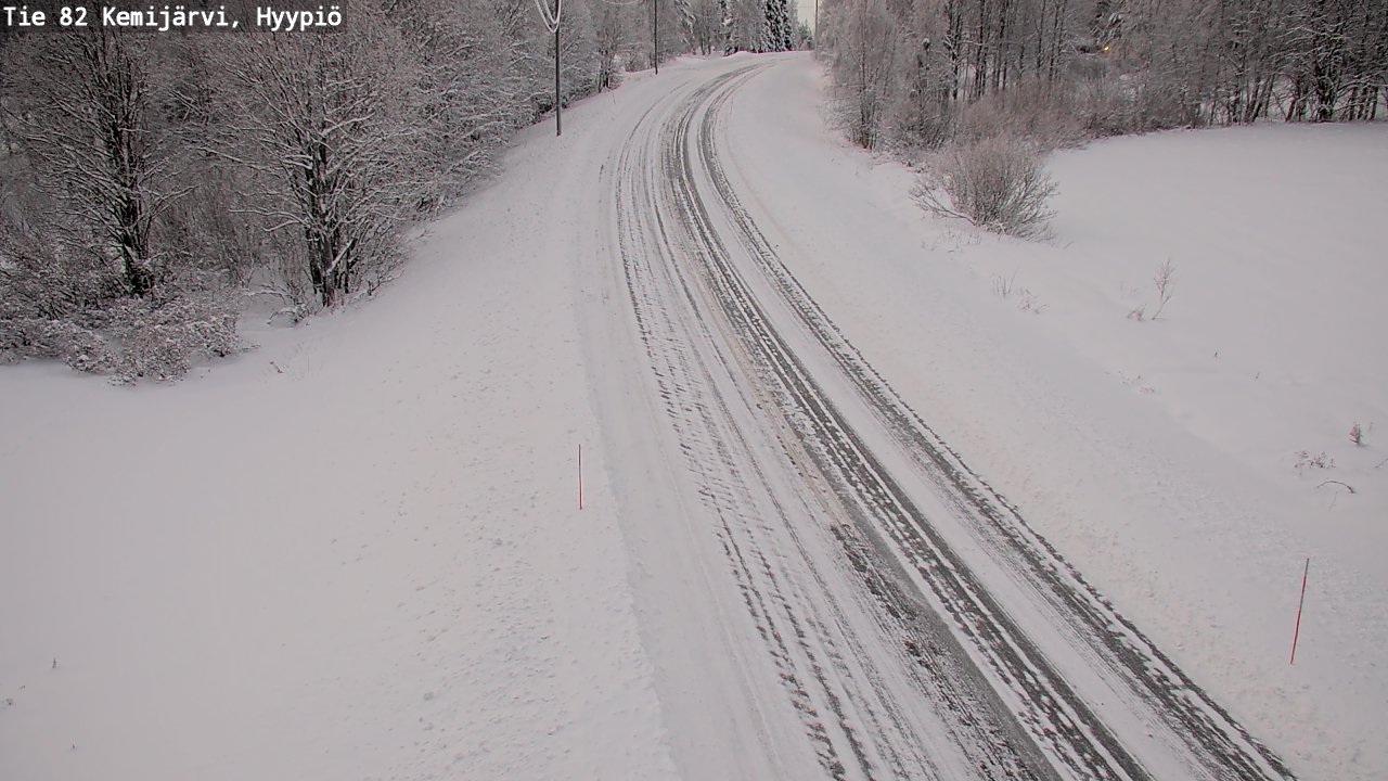 Weather Camera Image Road 82 Kemijärvi, Hyypiö, Kemijärvi, Lappi