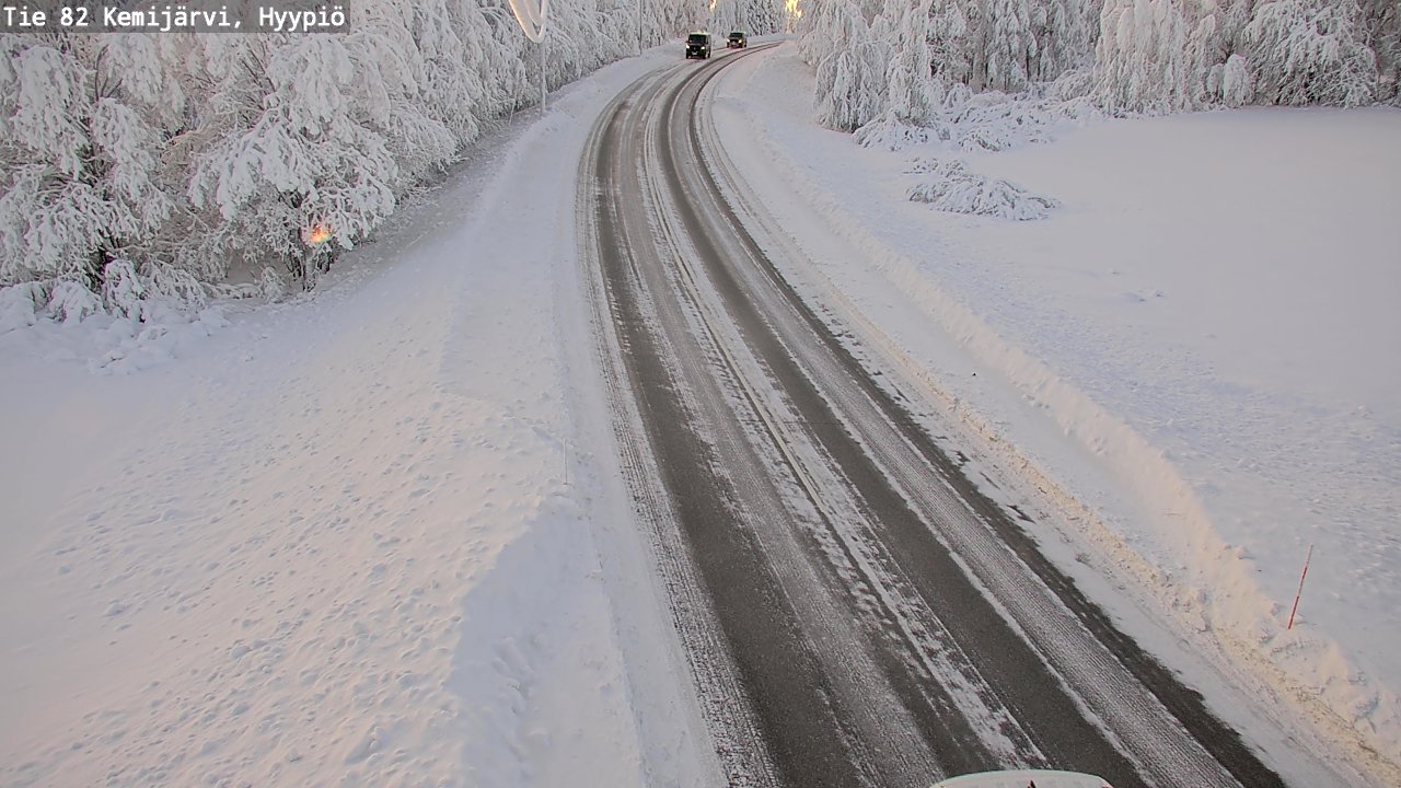 Weather Camera Image Väg 5 Kemi träsk, hyypiö, Kemijärvi, Lappi