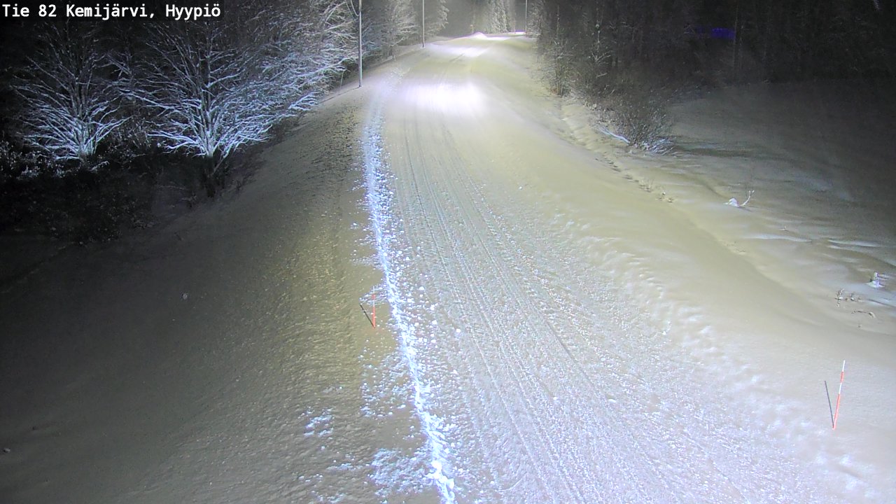 Weather Camera Image Väg 5 Kemi träsk, hyypiö, Kemijärvi, Lappi
