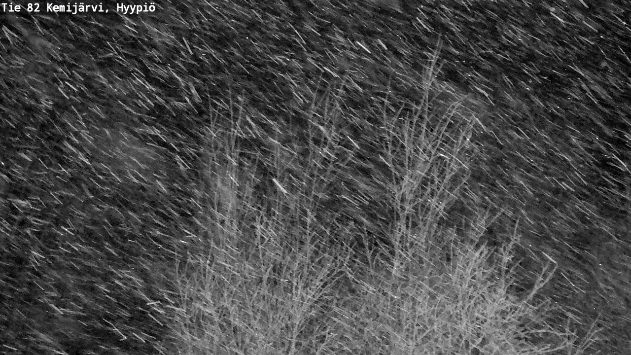 Weather Camera Image Road 82 Kemijärvi, Hyypiö, Kemijärvi, Lappi