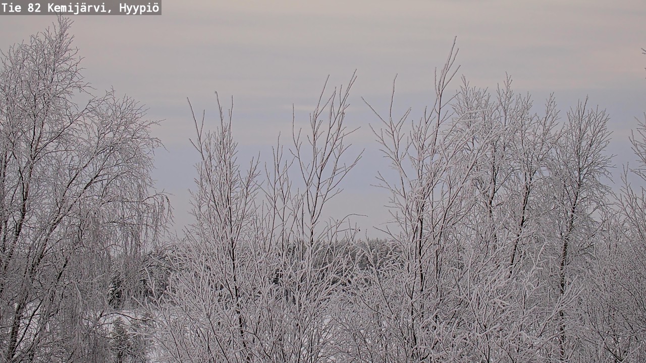 Weather Camera Image Road 82 Kemijärvi, Hyypiö, Kemijärvi, Lappi