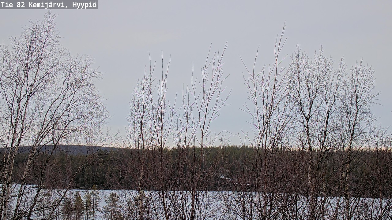 Weather Camera Image Road 82 Kemijärvi, Hyypiö, Kemijärvi, Lappi