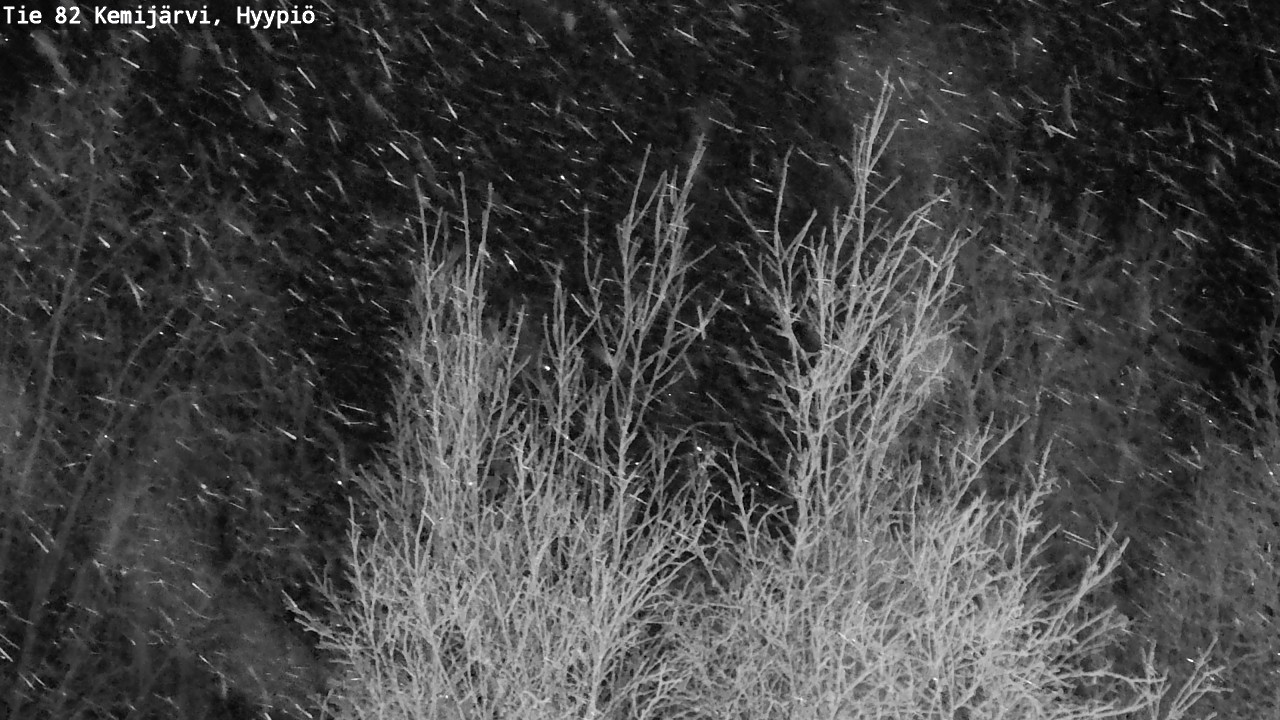 Weather Camera Image Road 82 Kemijärvi, Hyypiö, Kemijärvi, Lappi