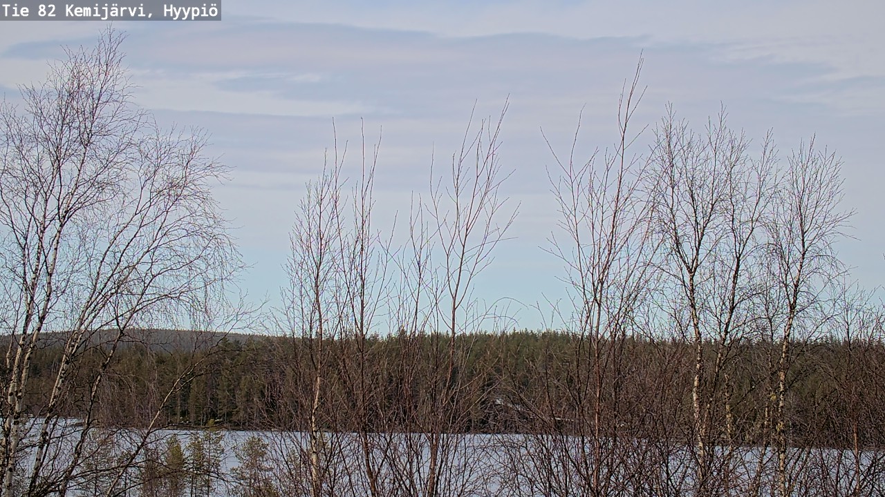 Weather Camera Image Road 82 Kemijärvi, Hyypiö, Kemijärvi, Lappi