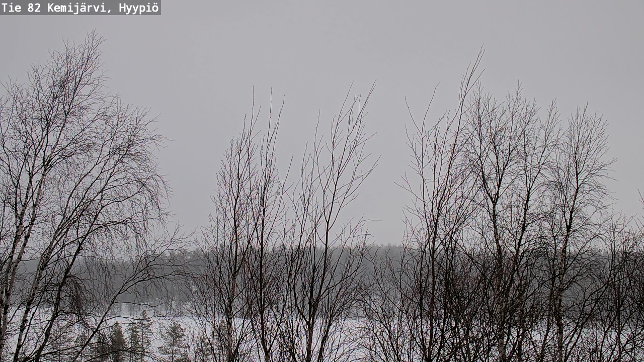 Weather Camera Image Road 82 Kemijärvi, Hyypiö, Kemijärvi, Lappi