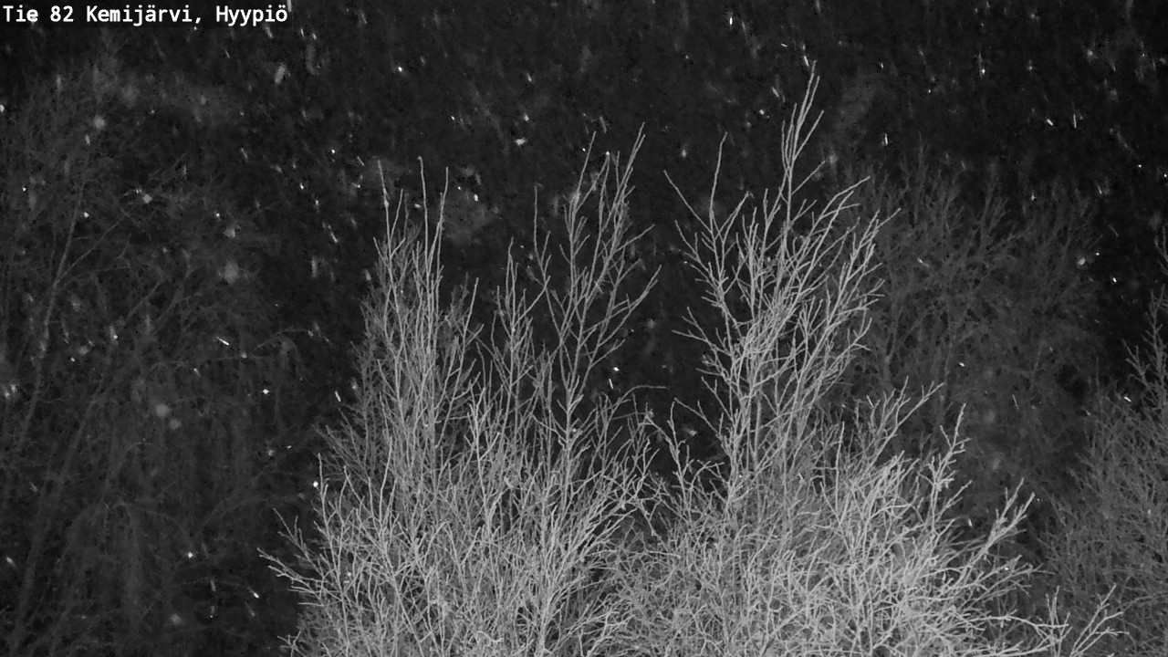 Weather Camera Image Road 82 Kemijärvi, Hyypiö, Kemijärvi, Lappi