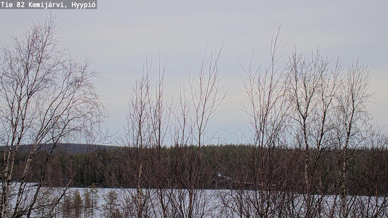 Weather Camera Image Road 82 Kemijärvi, Hyypiö, Kemijärvi, Lappi