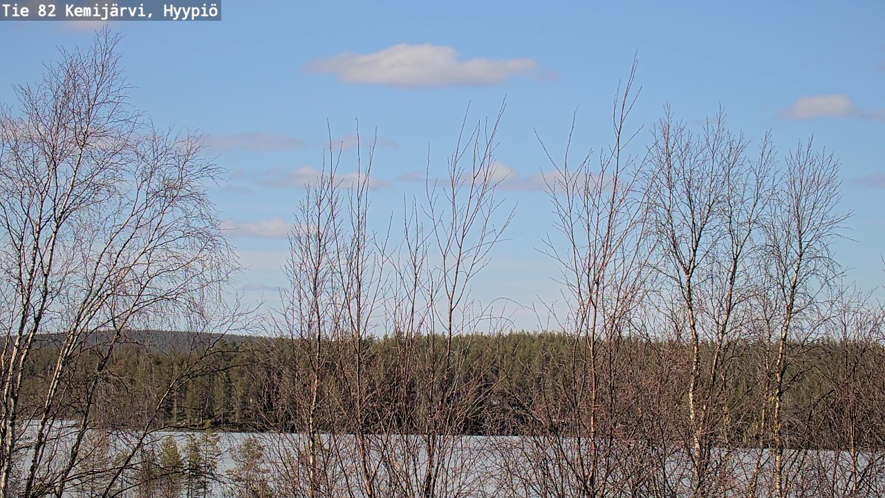 Weather Camera Image Road 82 Kemijärvi, Hyypiö, Kemijärvi, Lappi