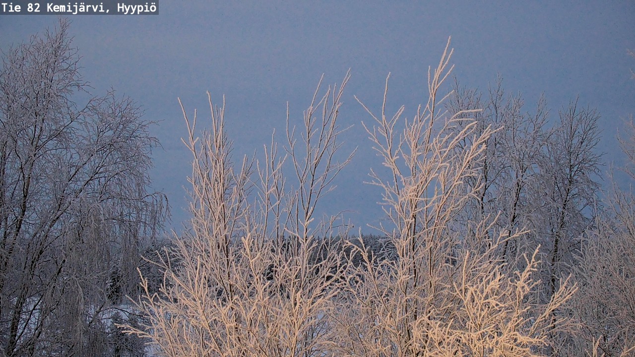 Weather Camera Image Road 82 Kemijärvi, Hyypiö, Kemijärvi, Lappi