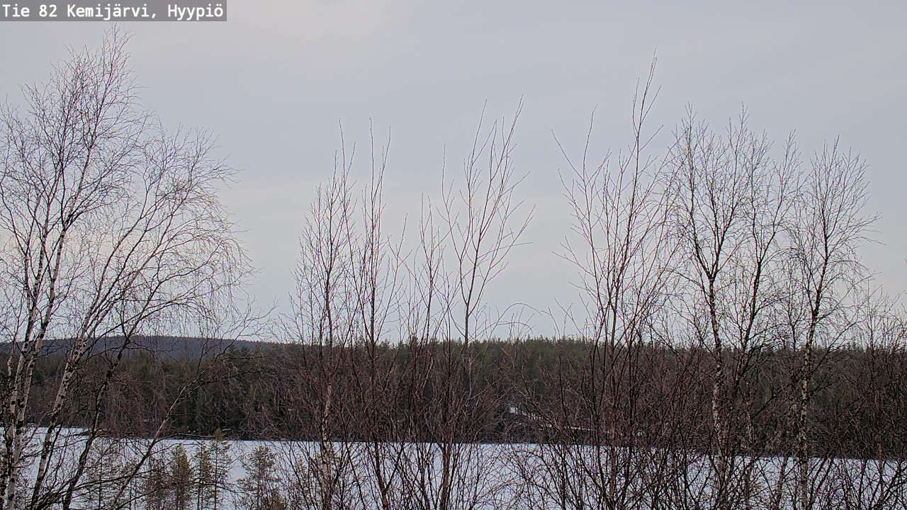 Weather Camera Image Road 82 Kemijärvi, Hyypiö, Kemijärvi, Lappi