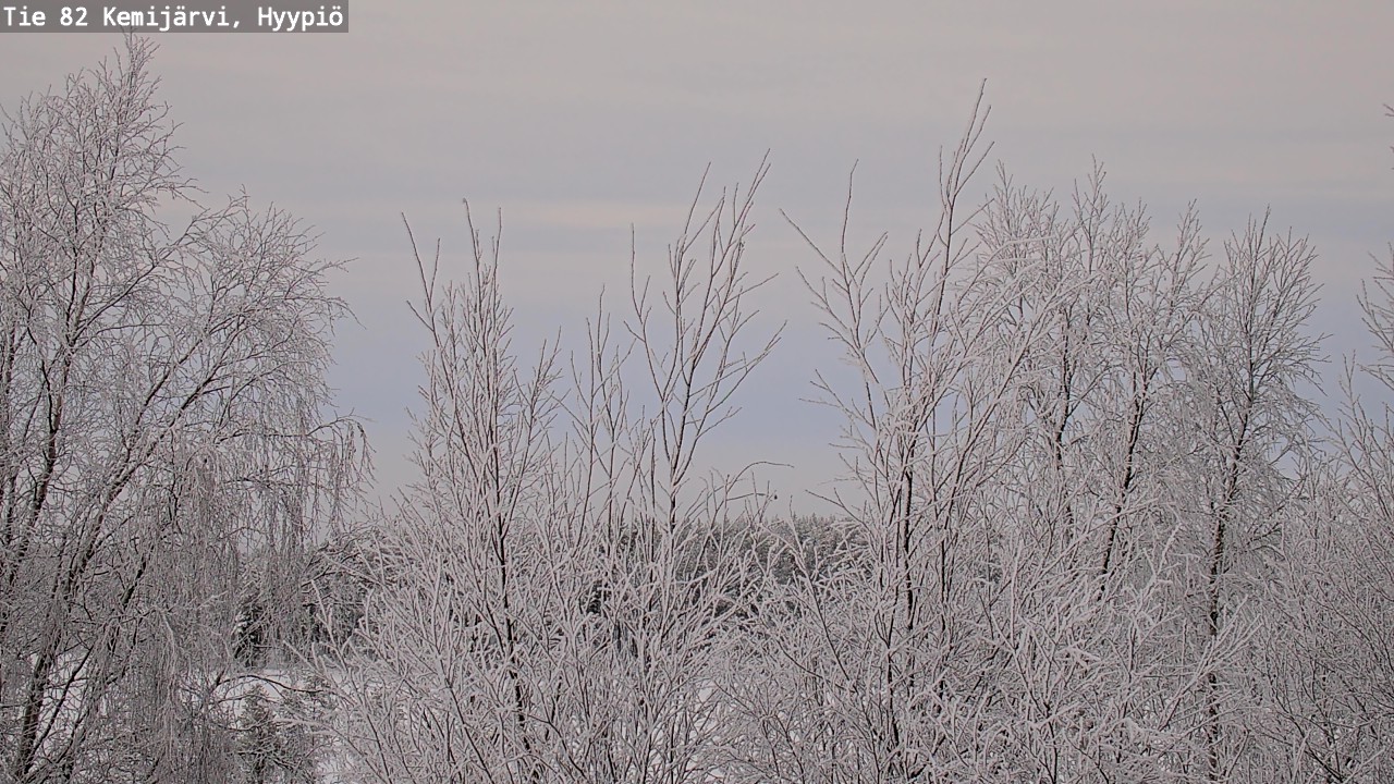 Weather Camera Image Road 82 Kemijärvi, Hyypiö, Kemijärvi, Lappi