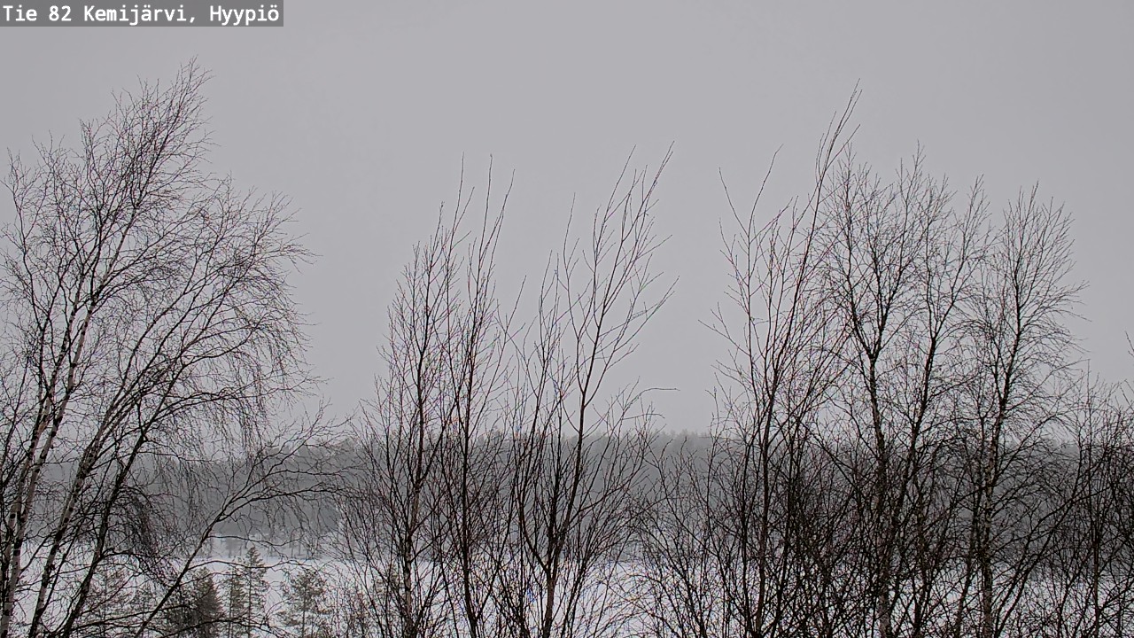 Weather Camera Image Road 82 Kemijärvi, Hyypiö, Kemijärvi, Lappi