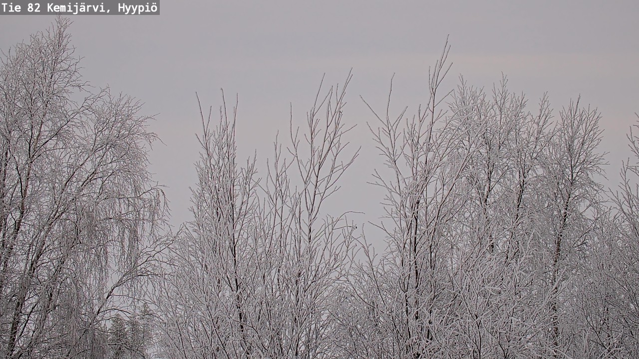 Weather Camera Image Road 82 Kemijärvi, Hyypiö, Kemijärvi, Lappi
