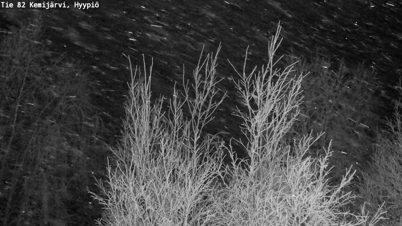 Weather Camera Image Road 82 Kemijärvi, Hyypiö, Kemijärvi, Lappi