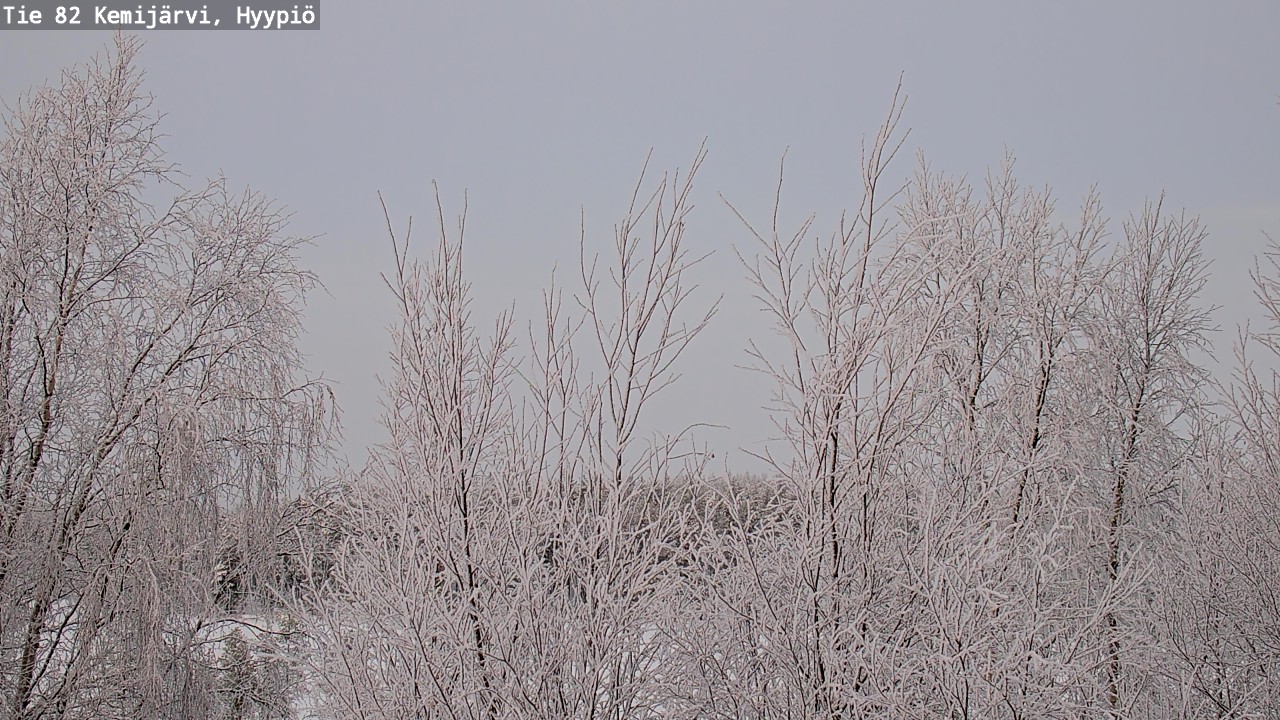 Weather Camera Image Road 82 Kemijärvi, Hyypiö, Kemijärvi, Lappi