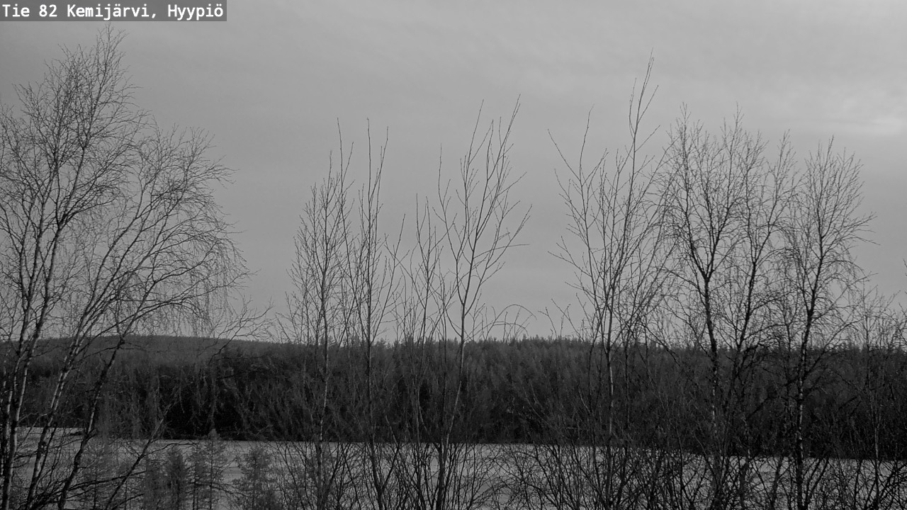 Weather Camera Image Väg 5 Kemi träsk, hyypiö, Kemijärvi, Lappi