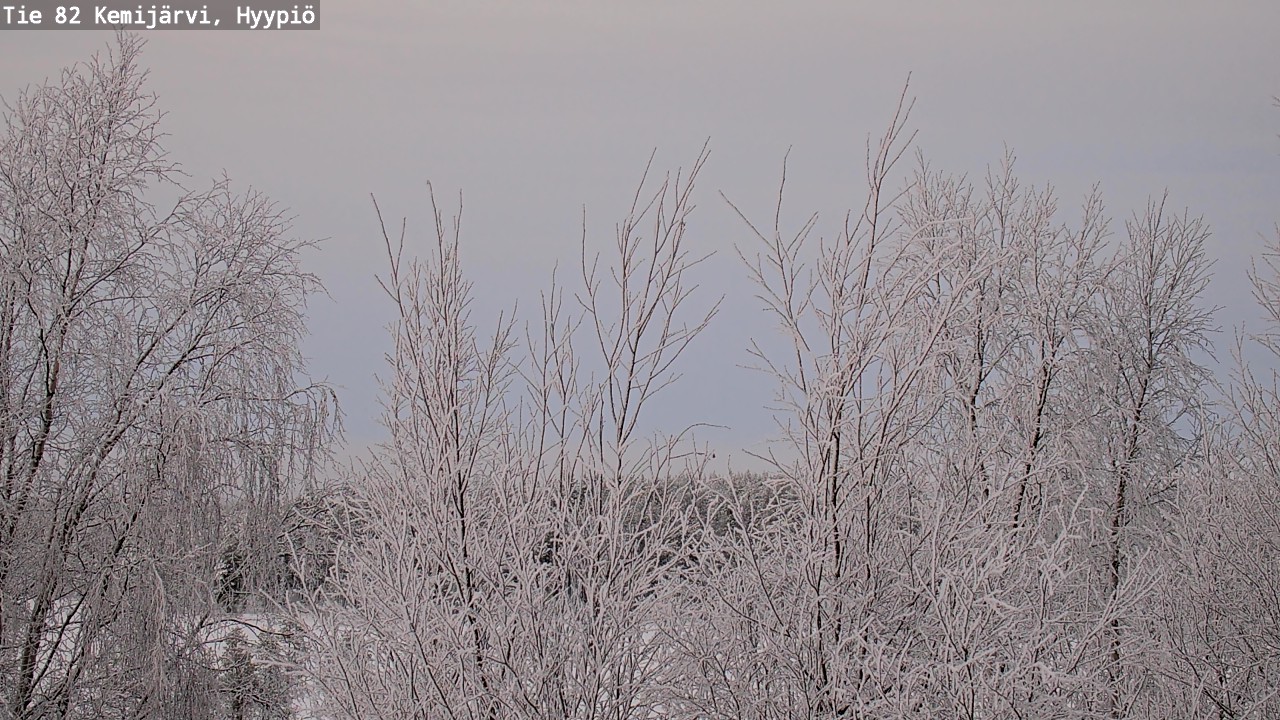 Weather Camera Image Road 82 Kemijärvi, Hyypiö, Kemijärvi, Lappi