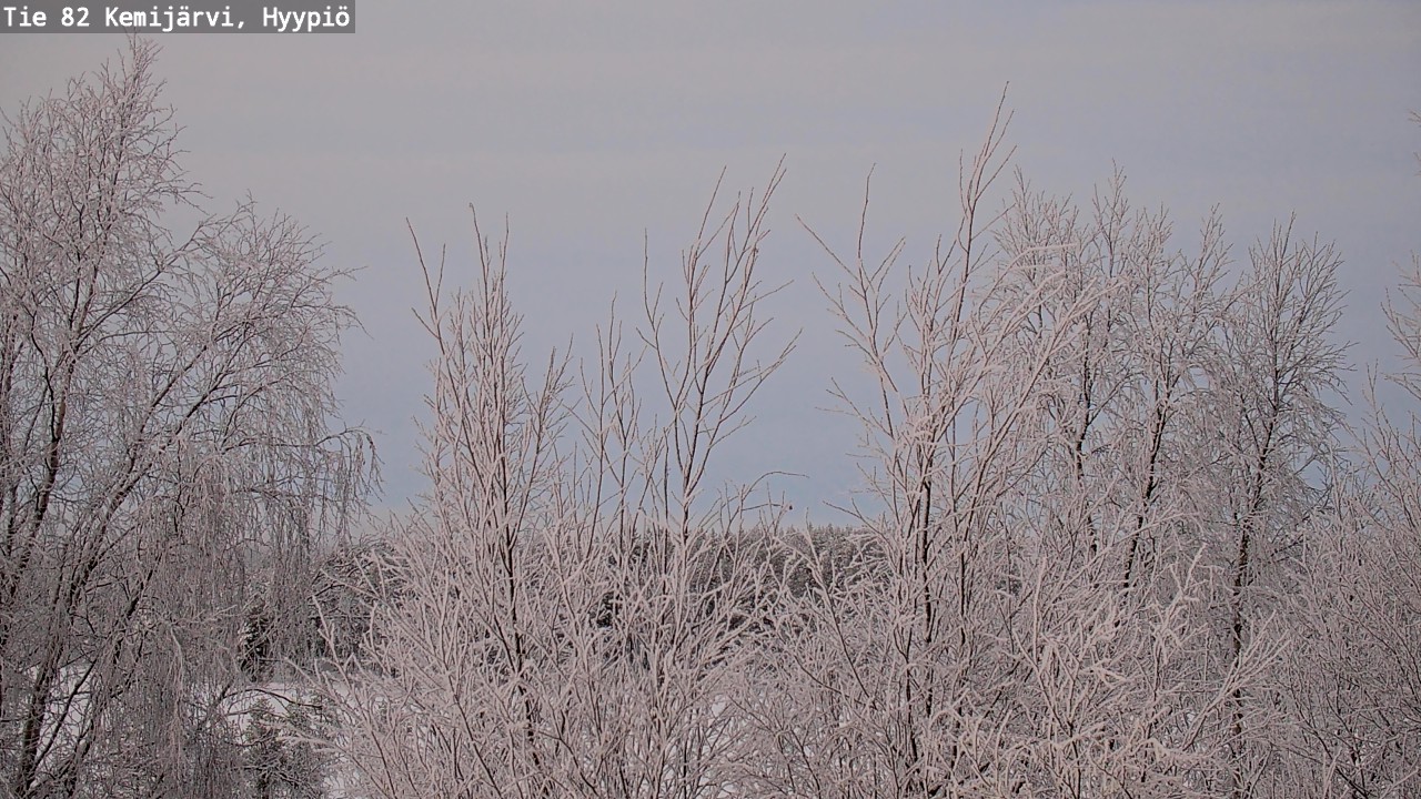 Weather Camera Image Road 82 Kemijärvi, Hyypiö, Kemijärvi, Lappi