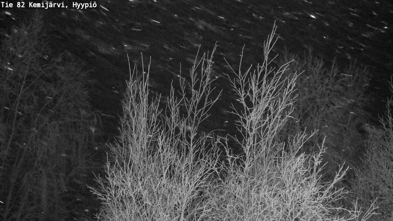 Weather Camera Image Road 82 Kemijärvi, Hyypiö, Kemijärvi, Lappi