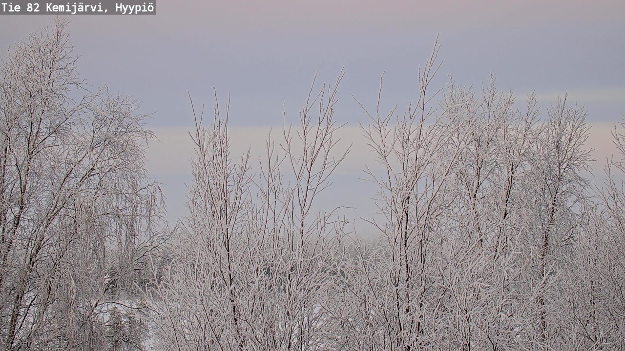 Weather Camera Image Road 82 Kemijärvi, Hyypiö, Kemijärvi, Lappi