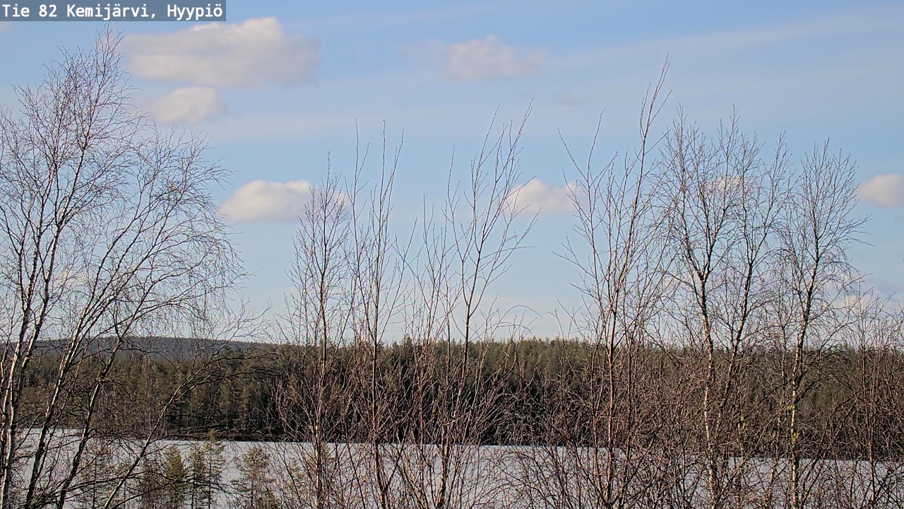 Weather Camera Image Road 82 Kemijärvi, Hyypiö, Kemijärvi, Lappi