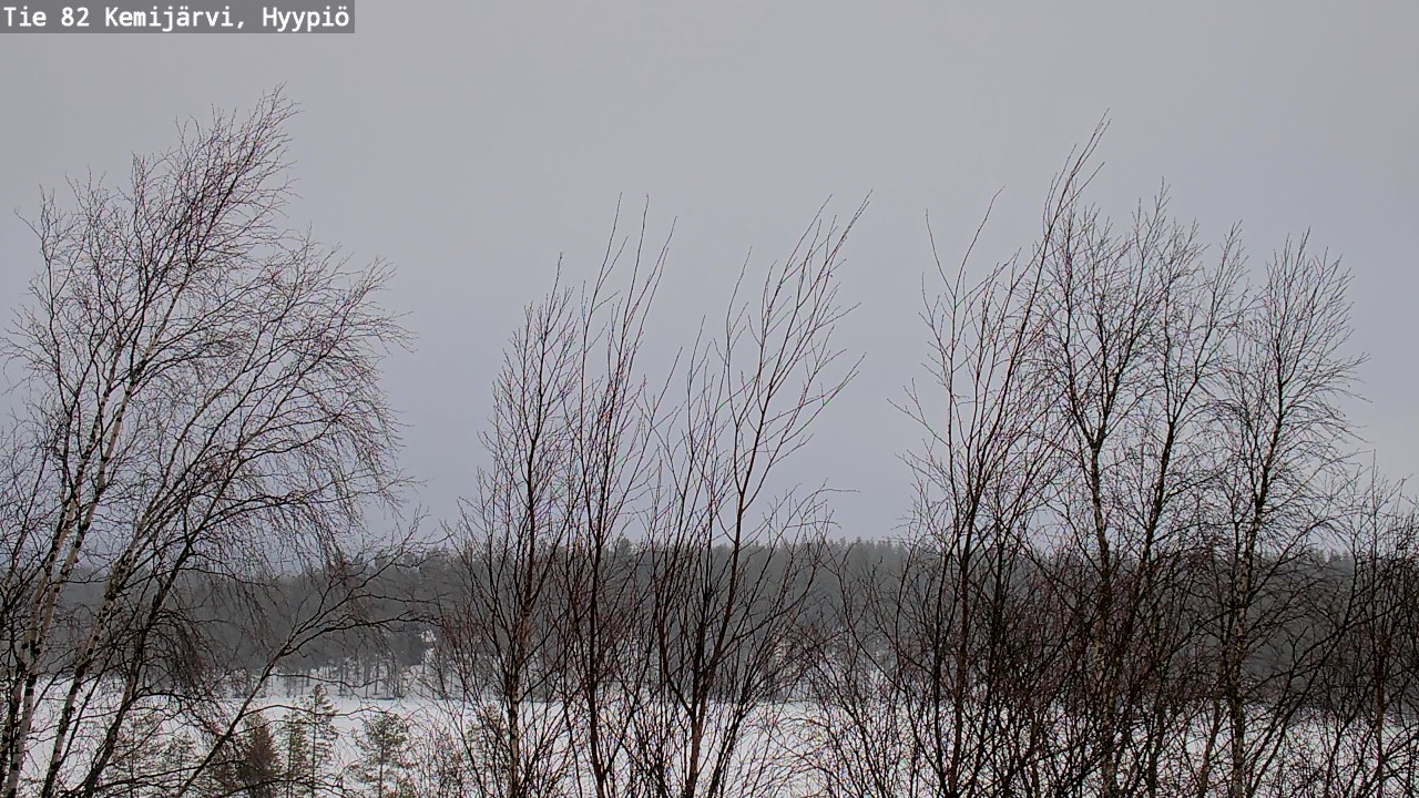 Weather Camera Image Road 82 Kemijärvi, Hyypiö, Kemijärvi, Lappi