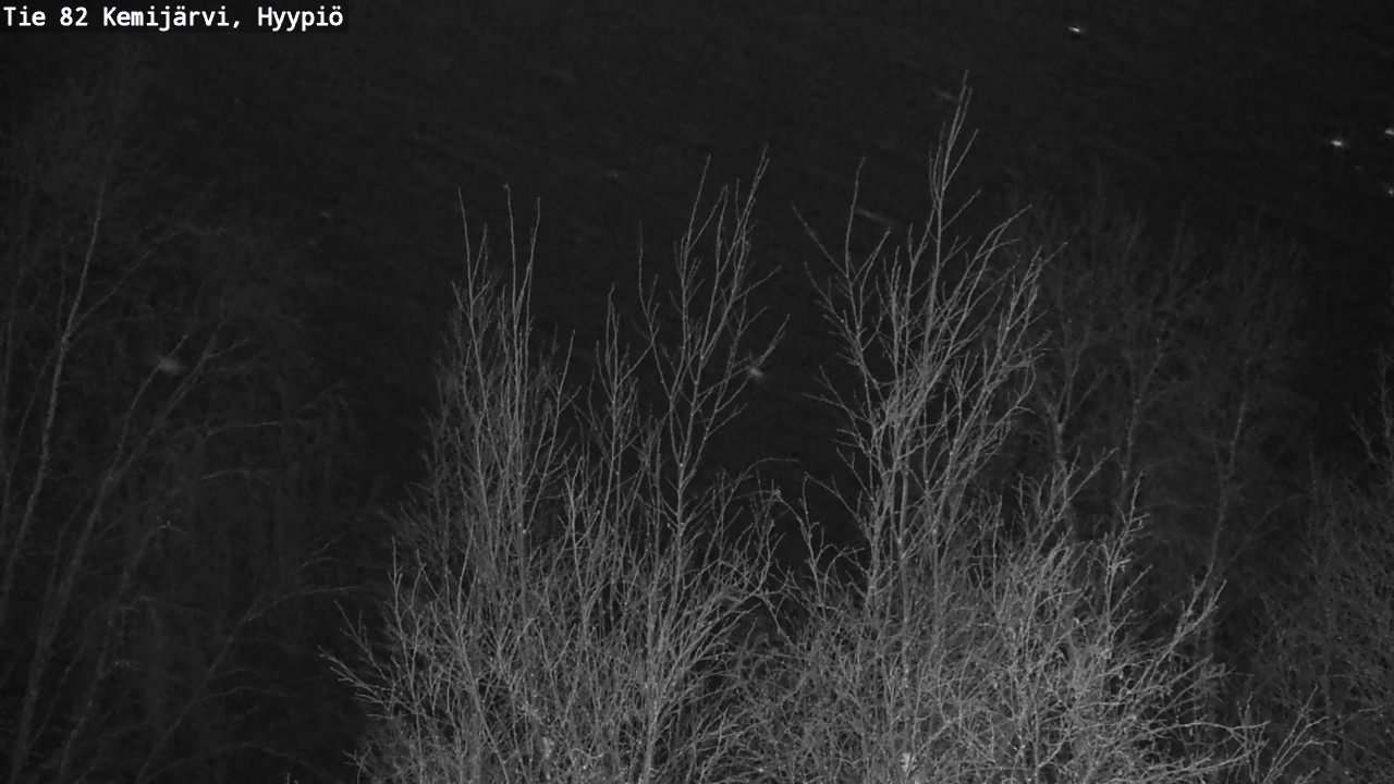 Weather Camera Image Road 82 Kemijärvi, Hyypiö, Kemijärvi, Lappi