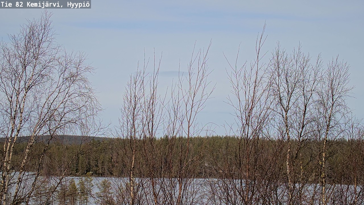 Weather Camera Image Road 82 Kemijärvi, Hyypiö, Kemijärvi, Lappi