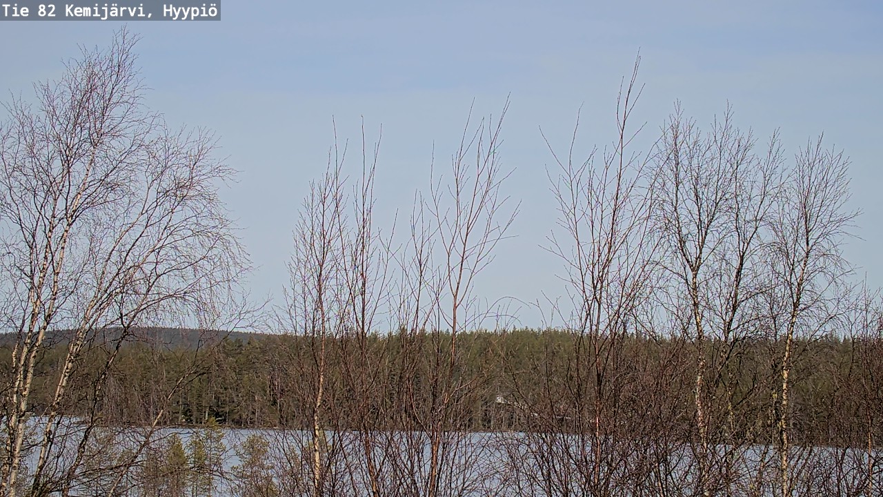 Weather Camera Image Road 82 Kemijärvi, Hyypiö, Kemijärvi, Lappi