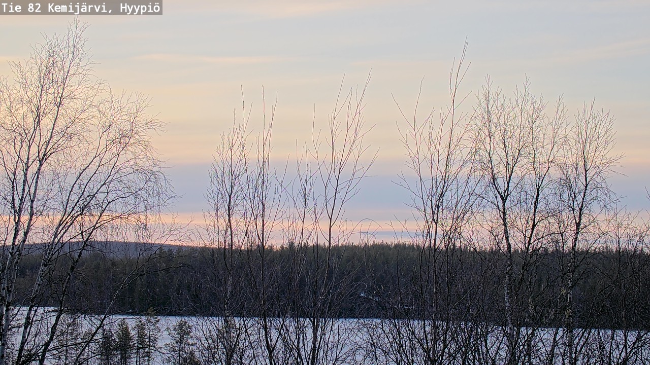 Weather Camera Image Road 82 Kemijärvi, Hyypiö, Kemijärvi, Lappi