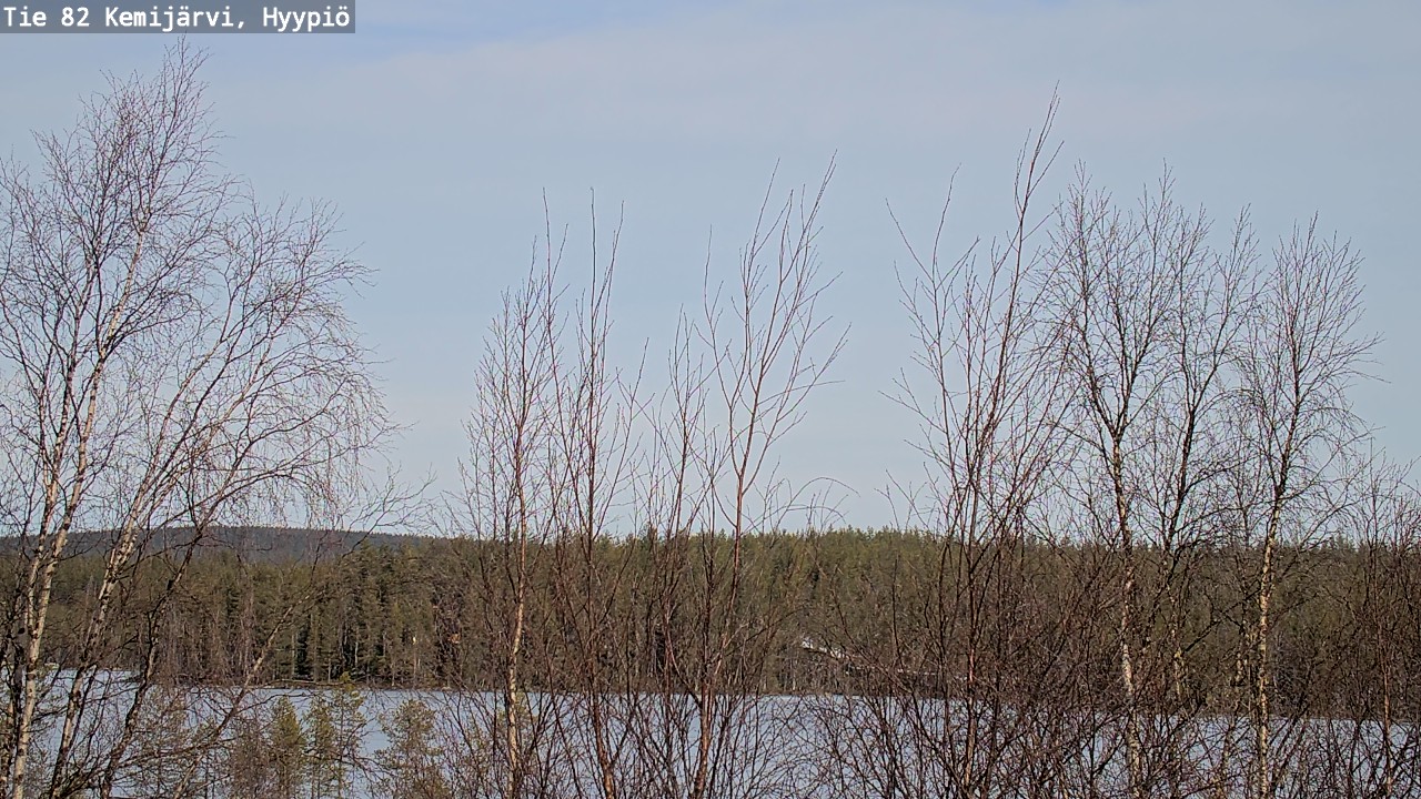 Weather Camera Image Road 82 Kemijärvi, Hyypiö, Kemijärvi, Lappi