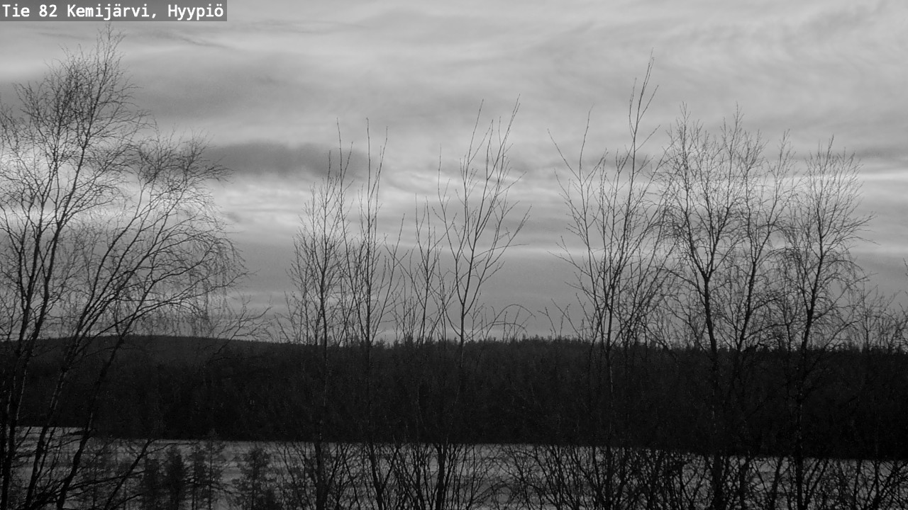 Weather Camera Image Road 82 Kemijärvi, Hyypiö, Kemijärvi, Lappi