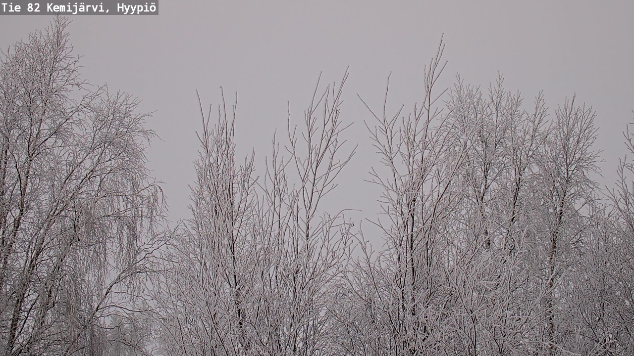 Weather Camera Image Road 82 Kemijärvi, Hyypiö, Kemijärvi, Lappi