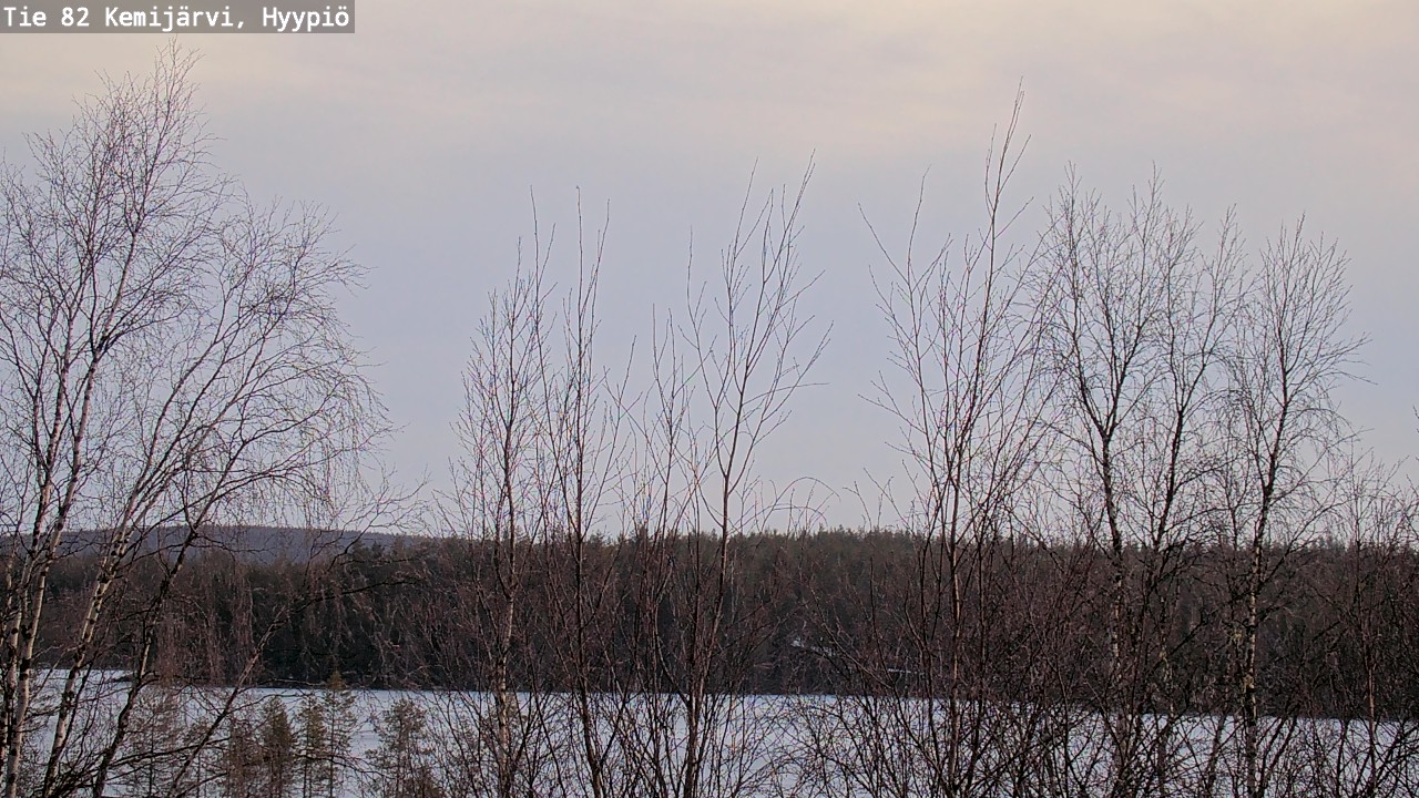 Weather Camera Image Väg 5 Kemi träsk, hyypiö, Kemijärvi, Lappi